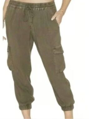 Anthropologie Cloth & Stone Olive/ Taupe Cargo Jogger Pants
